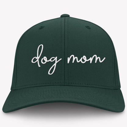 Dog Mom Hat, Embroidered Vintage Cotton Twill Cap, Gifts For Dog Mom