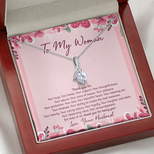 Thank You For, Personalized Luxury Necklace, Message Card Jewelry, Gifts For Her
