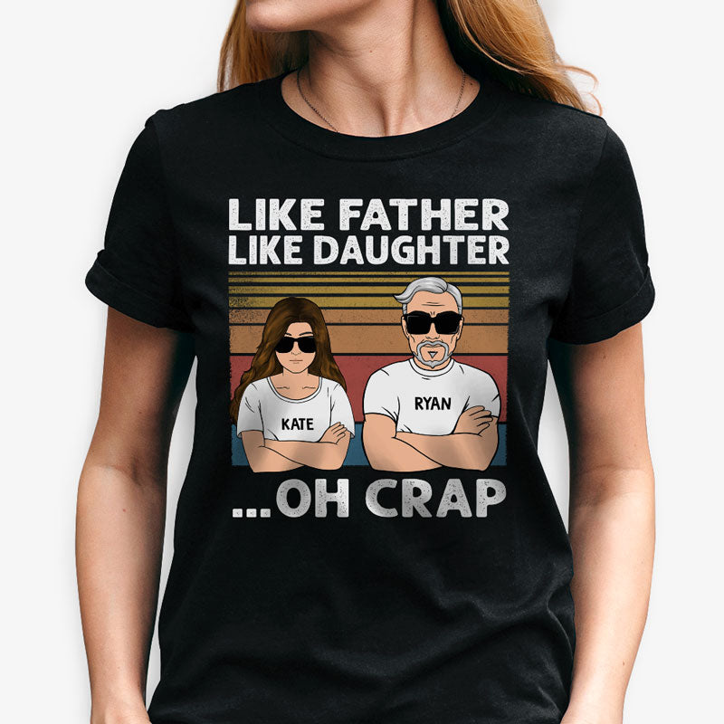 Custom Father and Daughter Quote, Personalized Father and Daughter Shi -  PersonalFury