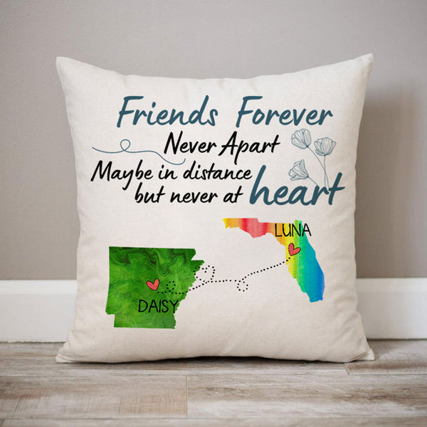 Long distance 2025 friendship pillows