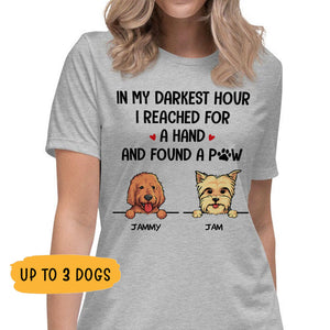 In My Darkest Hour, Custom Shirt For Dog Lovers, Personalized Gift, Custom Tee