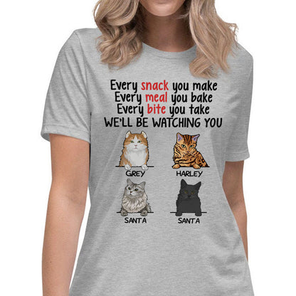 Every Snack You Make, Custom Shirt, Personalized Gifts for Cat Lovers