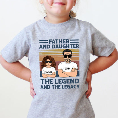 Custom Father and Daughter Kid Quote, Personalized Shirt, Gifts for Father and Daughter