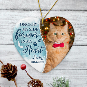 Forever In My Heart, Personalized Heart Ornaments, Memorial Gifts, Custom Gift for Pet Lovers