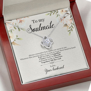 Fate Brought Us Together, Personalized Luxury Necklace, Message Card Jewelry, Gifts For Her