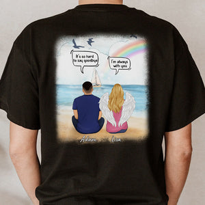 I Still Talk About You Conversation, Personalized Back Print Shirt, Memorial Gifts