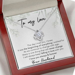 The Beginning Of Everything, Personalized Luxury Necklace, Message Card Jewelry, Gifts For Her