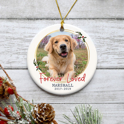 Forever Loved, Personalized Memorial Ornaments, Custom Photo Gift