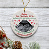 Snuggled Up In Mommy's Tummy, Personalized Christmas Ornaments, Custom Photo Gift for Expecting Dads