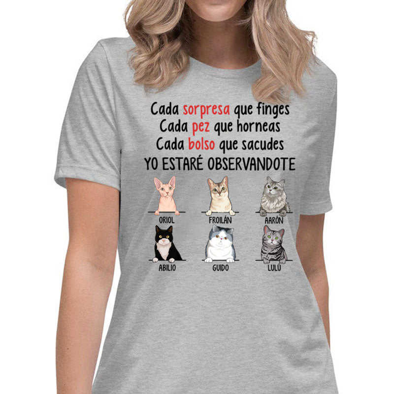Every Fish You Bake, Spanish Espanol, Personalized Shirt, Gift for Cat Lovers