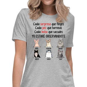 Every Fish You Bake, Spanish Espanol, Personalized Shirt, Gift for Cat Lovers