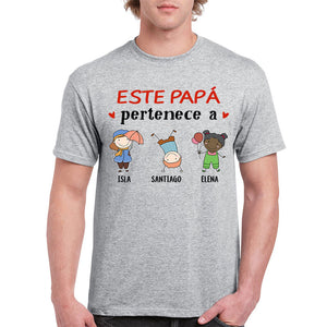 This Belongs to, Spanish Espanol, Custom T Shirt, Funny Family gift for Grandparents