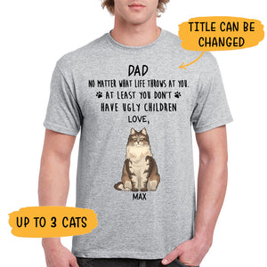 No Matter What Life Throws At You, Personalized Shirt, Custom Gift for Cat Lovers, Custom Tee