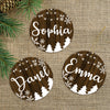 Personalized Name Wood, Christmas Ornaments, Custom Holiday Decoration