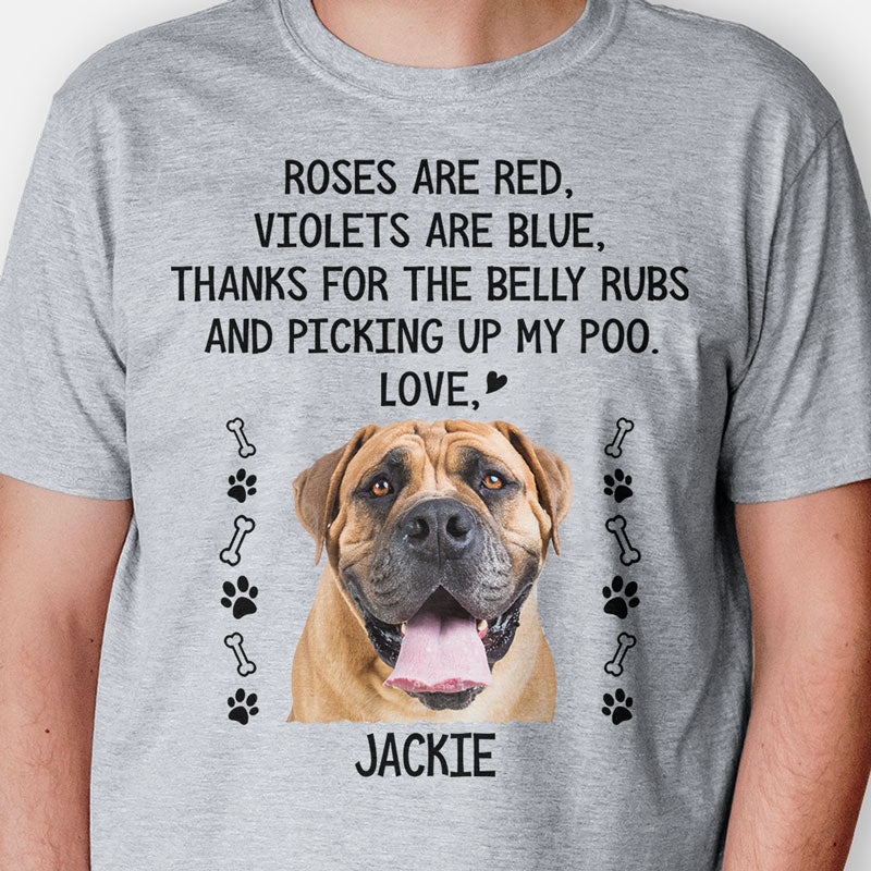 Roses Are Red Violets Are Blue, Personalized Shirt, Gift For Dog Lovers, Custom Photo