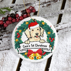 Dog First Christmas, Personalized Christmas Ornaments, Custom Ornament For Dog Lovers