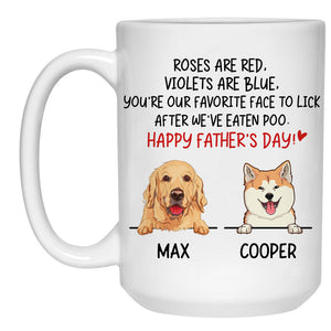 Roses Are Red, Custom Coffee Mug, Funny Personalized Mug, Custom Gift for Dog Lovers