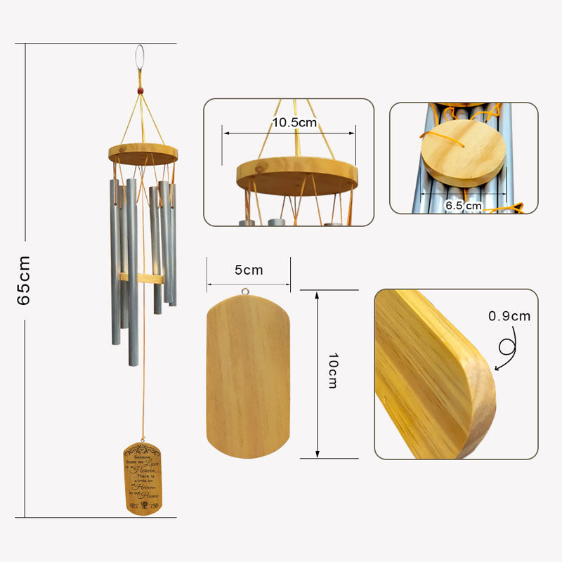 In Your Heart I'll Aways Be, Personalized Memorial Wind Chimes, Memorial Gifts For Dog Lovers
