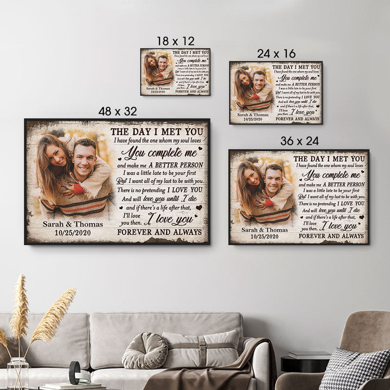 Family Couple The Day I Met You - Couple Gift - Personalized Custom Tu -  Wander Prints™