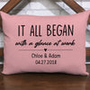 Where It All Began, Personalized Pillows, Anniversary Gift, Valentine Gift For Her