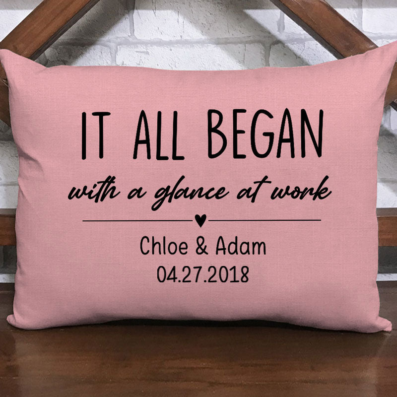 It all began personalized pillow sales