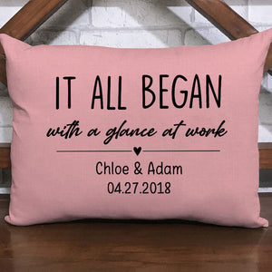 Where It All Began, Personalized Pillows, Anniversary Gift, Valentine Gift For Her