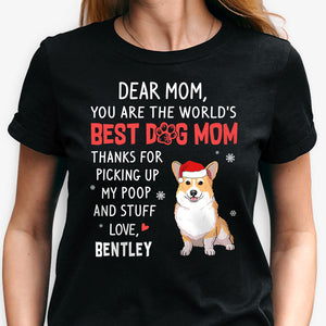 Thanks For Picking Up My Poop And Stuff, Personalized Shirt, Custom Gifts For Dog Lovers