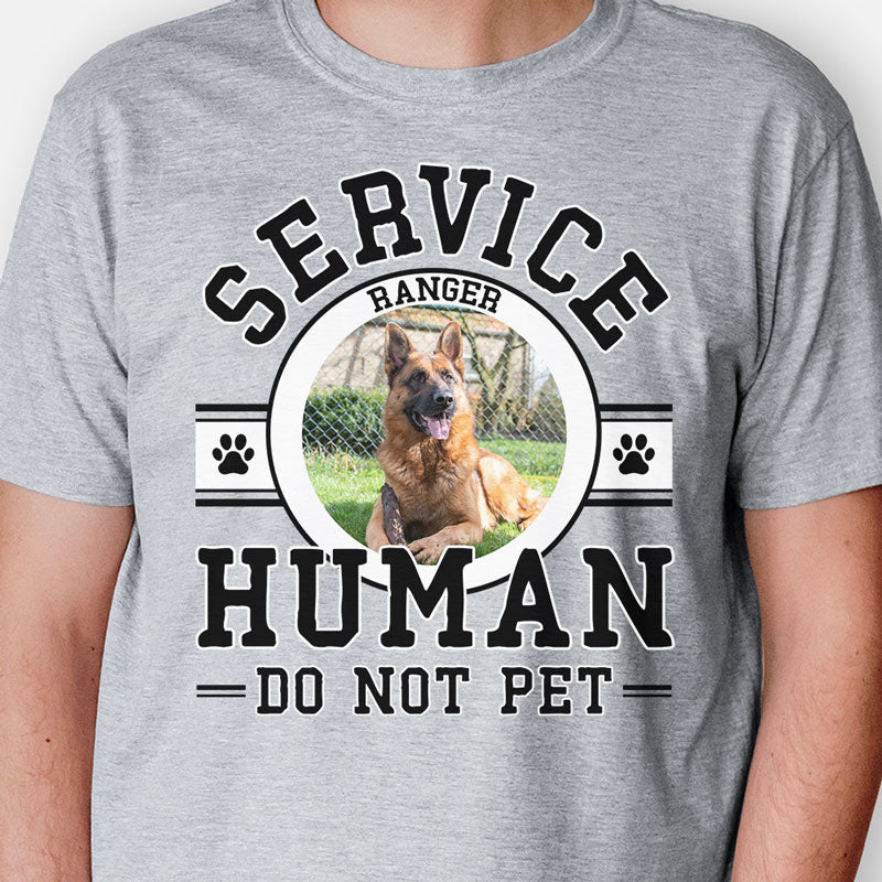 Service Human, Personalized Shirt, Gifts For Pet Lovers, Custom Photo