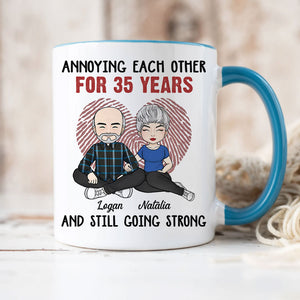 Annoying Each Other For Many Year, Personalized Mug, Anniversary Gifts For Couple