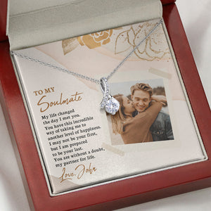 My Life Changed The Day I Met You, Personalized Message Card Jewelry, Gifts For Her, Custom Photo