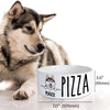 Personalized Custom Dog Bowls, White Ceramic, Unique Gift for Dog Lovers