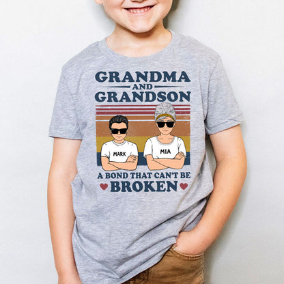 Custom Grandma and Grandson Kid Quote, Personalized Shirt, Gifts for Grandma and Grandson