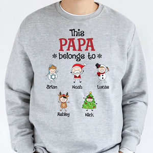 This Belongs To, Personalized Custom Hoodie, Sweater, T shirts, Christmas Gift for Grandparents