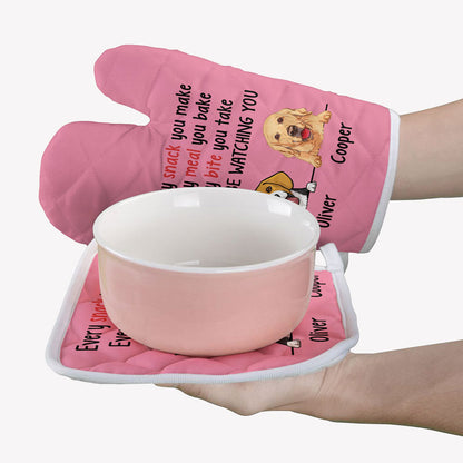 Every Snack You Make Every Meal You Bake, Personalized Oven Mitts, Gifts For Dog Lovers