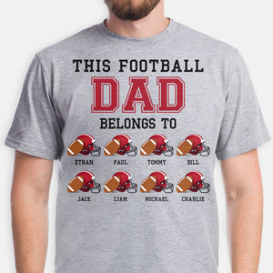This Football Belongs To, Personalized Football Shirt, Family Gifts