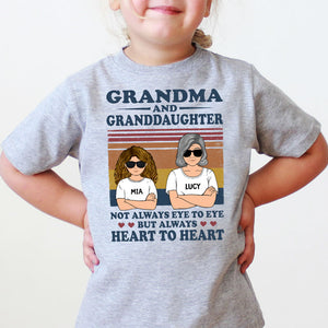 Custom Grandma and Granddaughter Kid Quote, Personalized Shirt, Gifts for Grandma and granddaughter