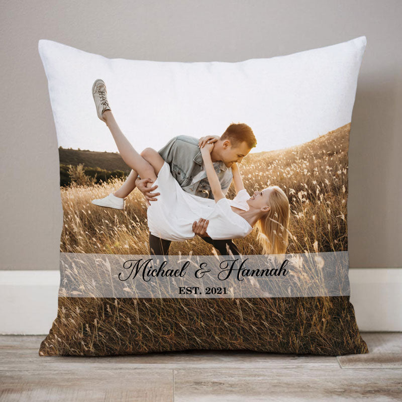  Custom Photo Pillows(Inserts Included), Couple Photo Throw  Pillow, Custom Pet Pillow, Personalized Picture Memorial Gift for Birthday,  Christmas, Wedding Keepsake, Valentines Day,Home Decoration : Home & Kitchen
