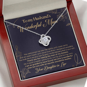 You Welcomed Me Into Family, Luxury Necklace, Custom Message Card Jewelry, Mother's Day Gifts