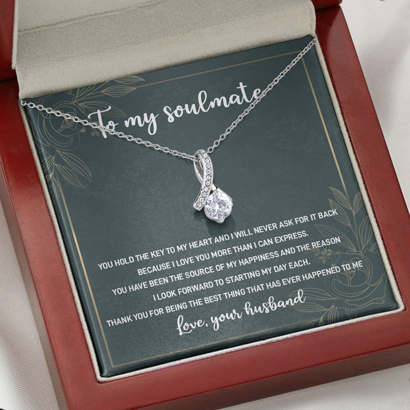 You Hold The Key To My Heart, Personalized Message Card Jewelry, Valentine's Day Gift For Her