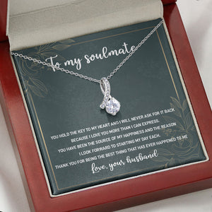You Hold The Key To My Heart, Personalized Message Card Jewelry, Valentine's Day Gift For Her