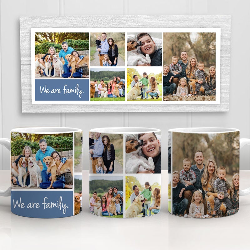 Photo Collage Mug, Personalized Ceramic Mug, Gift For Family and Friends, Custom Photo Coffee Mug