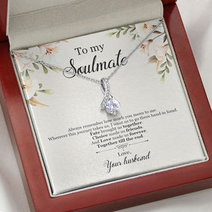 Fate Brought Us Together, Personalized Luxury Necklace, Message Card Jewelry, Gifts For Her
