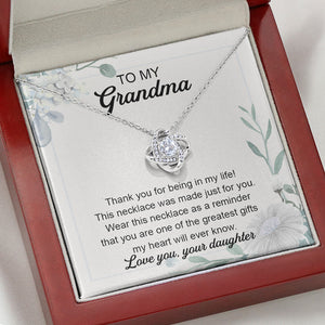 Grandma You Are Greatest Gift, Luxury Necklace, Custom Message Card Jewelry, Mother's Day Gifts