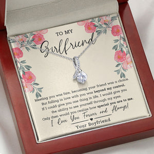 Meeting You Was Fate, Personalized Luxury Necklace, Message Card Jewelry, Gifts For Her