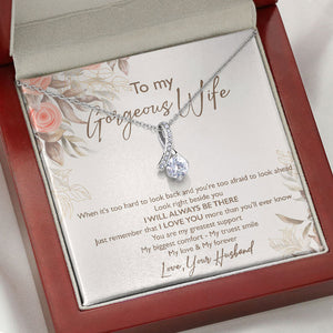 I Will Always Be There, Personalized Luxury Necklace, Message Card Jewelry Gift For Her