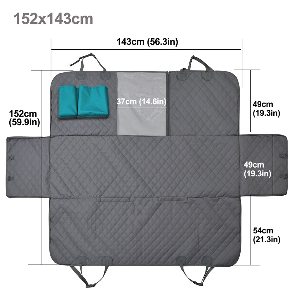 Pet Travel Car Seat Cover Waterproof Carrier Hammock Car Rear Back Seat Protector Mat Safety Carrier For Dogs, Pet Accessories