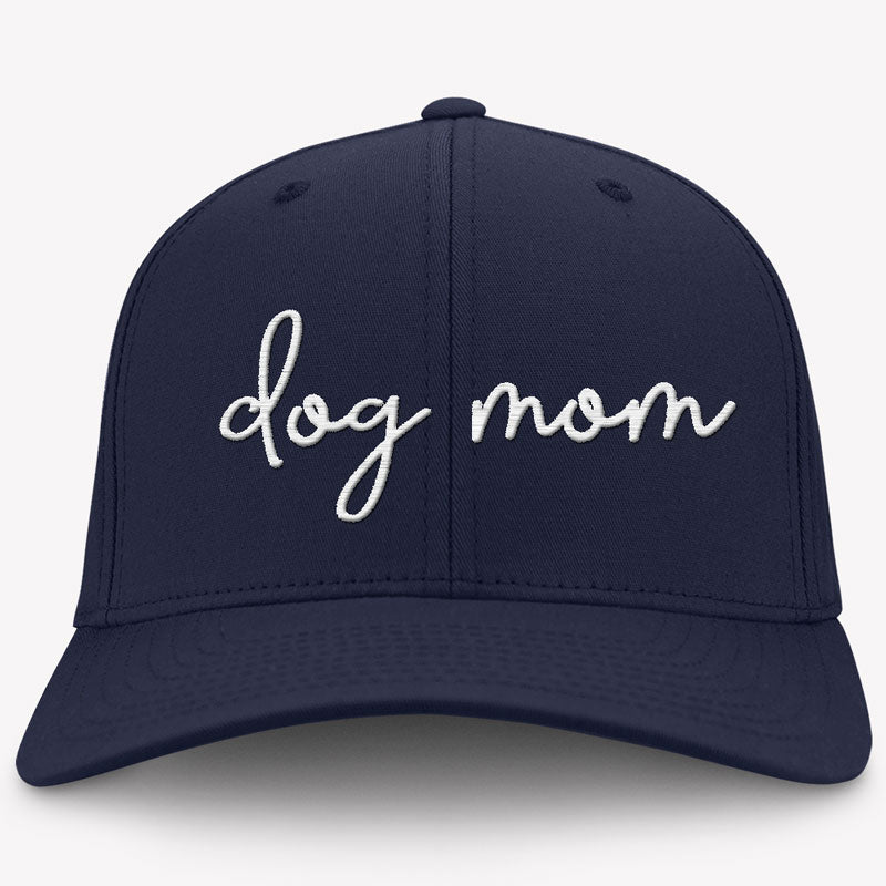 Dog Mom Hat, Embroidered Vintage Cotton Twill Cap, Gifts For Dog Mom
