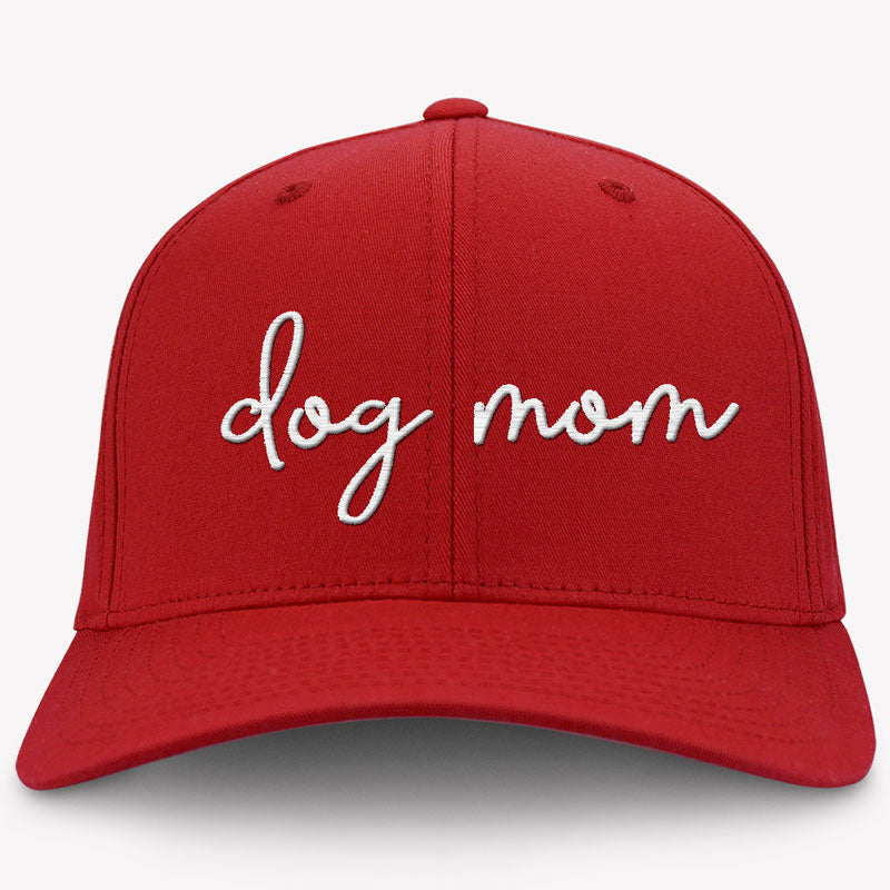 Dog Mom Hat, Embroidered Vintage Cotton Twill Cap, Gifts For Dog Mom