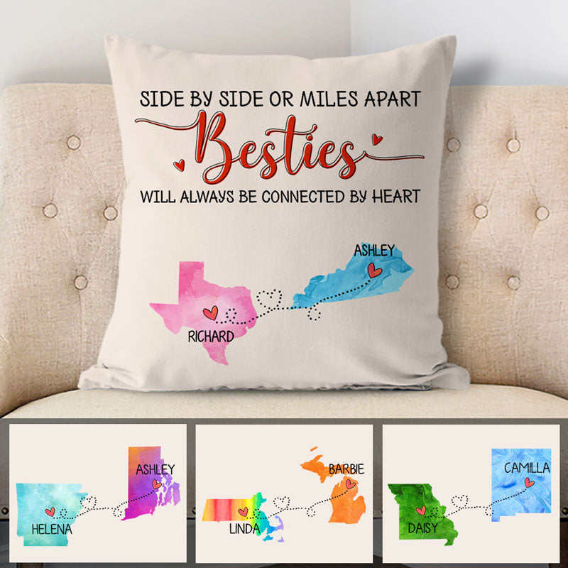 Long Distance Relationship Moving Away Gift, Personalized Two State Family Name Sign, Long Distance Gift for Family shops or Boyfriend Gift