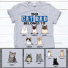 This Cat Dad Belongs To, Custom Shirt, Personalized Gifts for Cat Lovers